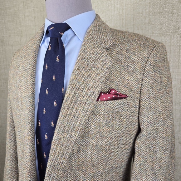 Vintage Harris Tweed 100% Wool Handwoven Blazer Sport Coat – Size 38R - Picture 1 of 16